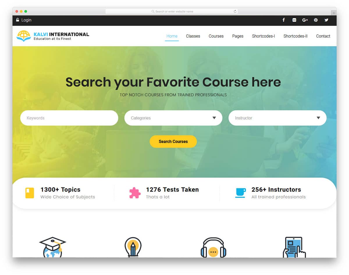 user-friendly online course wordpress theme
