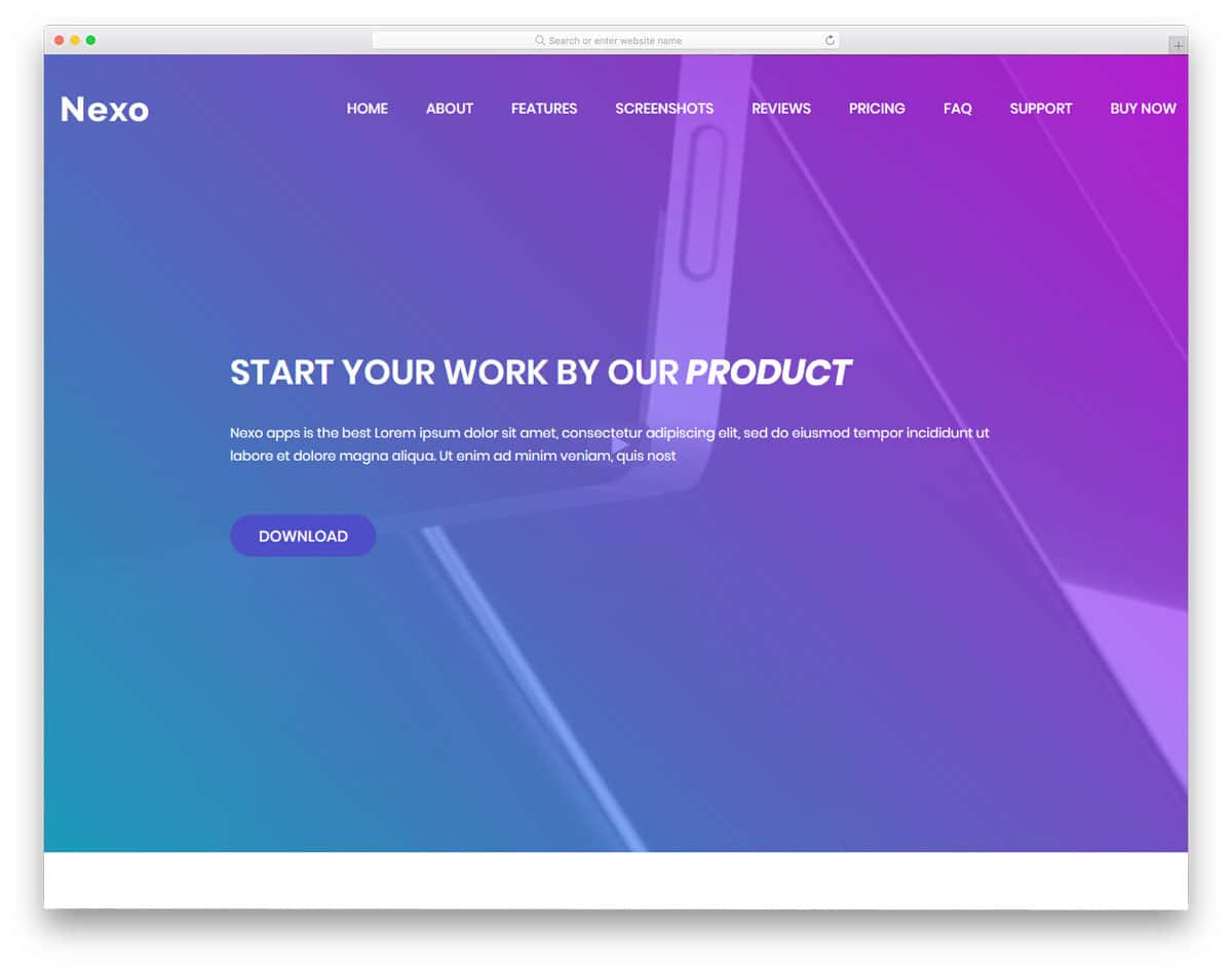 colorful digital product landing page