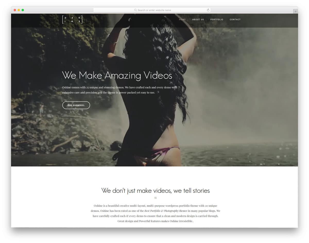 video agency WordPress theme