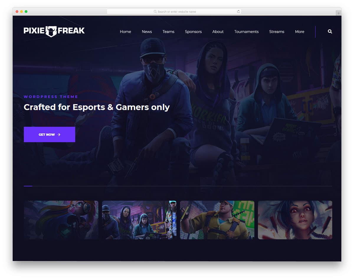 WordPress live streaming theme for gamers