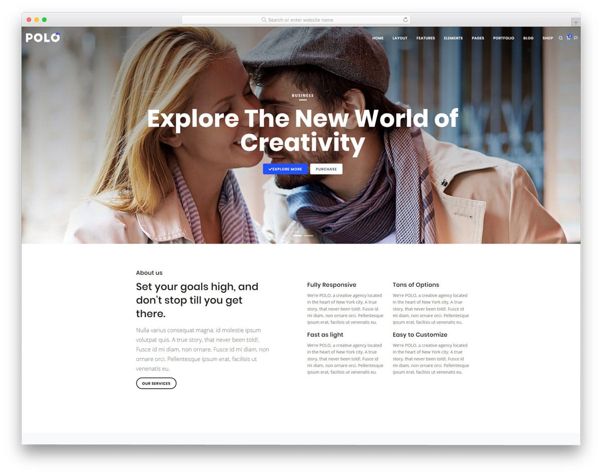 clean html business website template