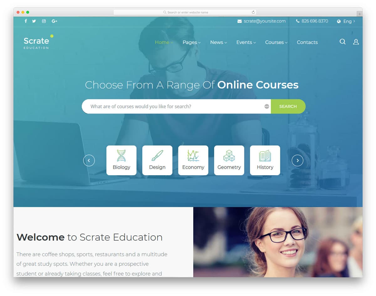 online course wordpress themes for working professionals