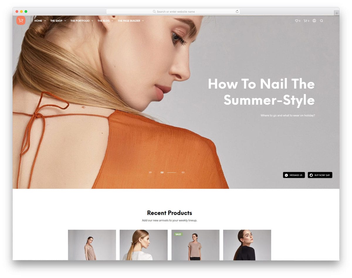 eCommerce theme with good accessible design