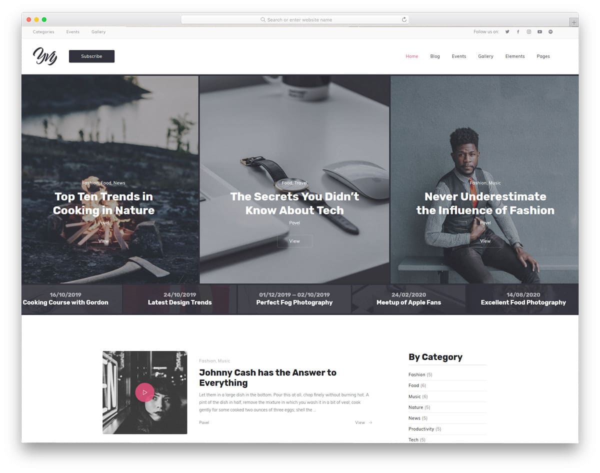 accessible WordPress themes for blogs and magazines