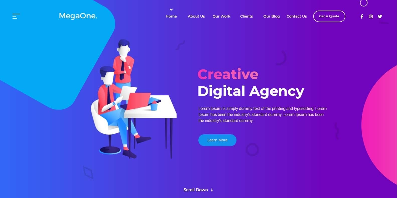 megaone-one-page-website-template