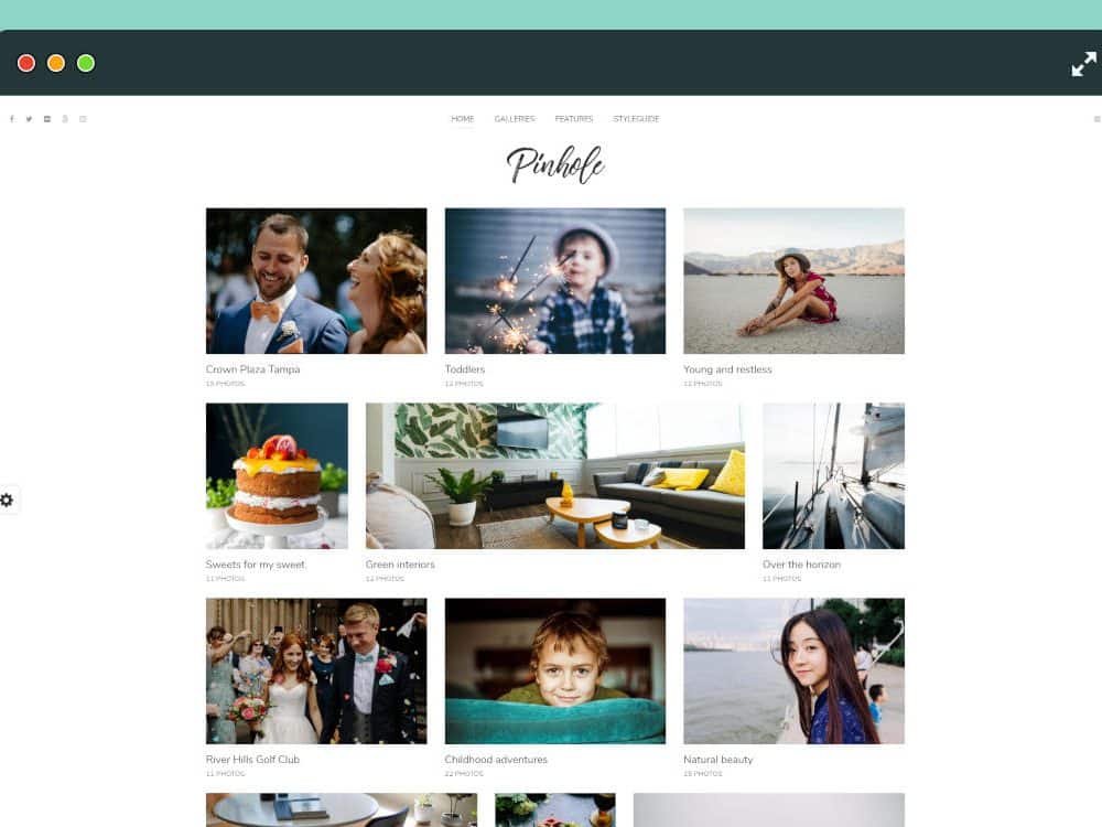 photo gallery website templates featured image