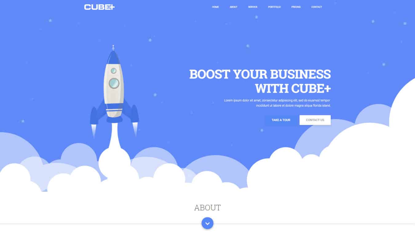 product website templates cube+