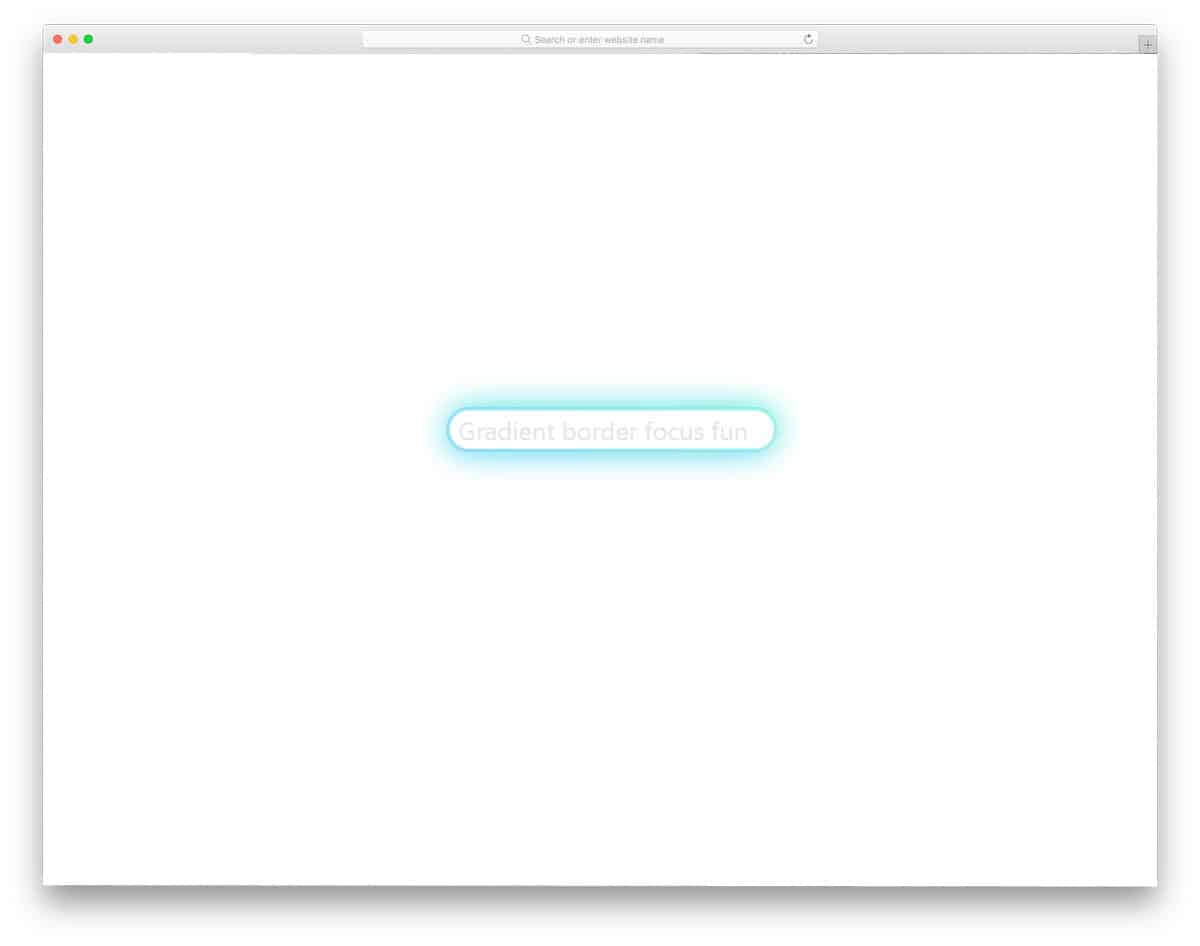 input text field with border animation