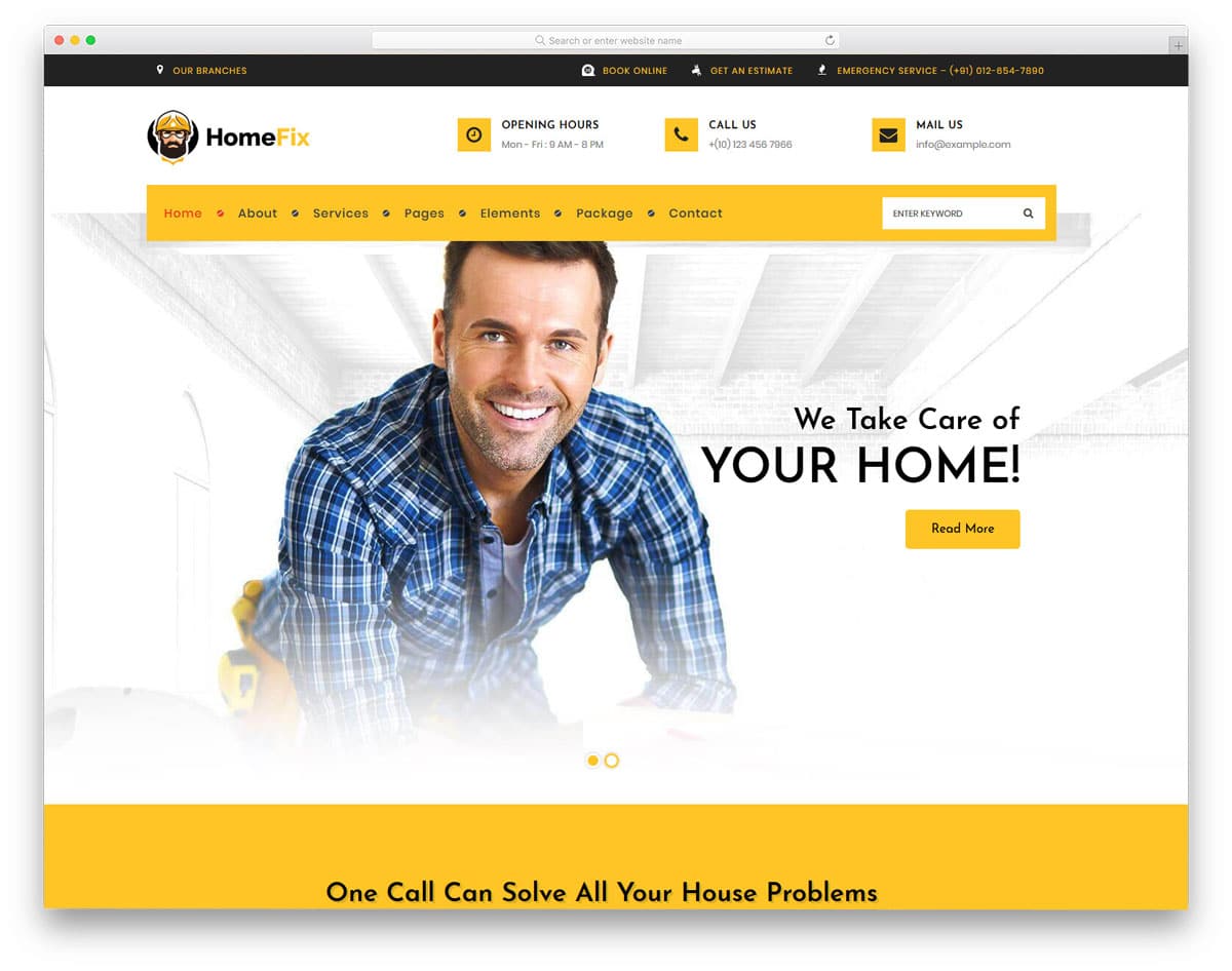 wordpress theme for all home fix and repair websites