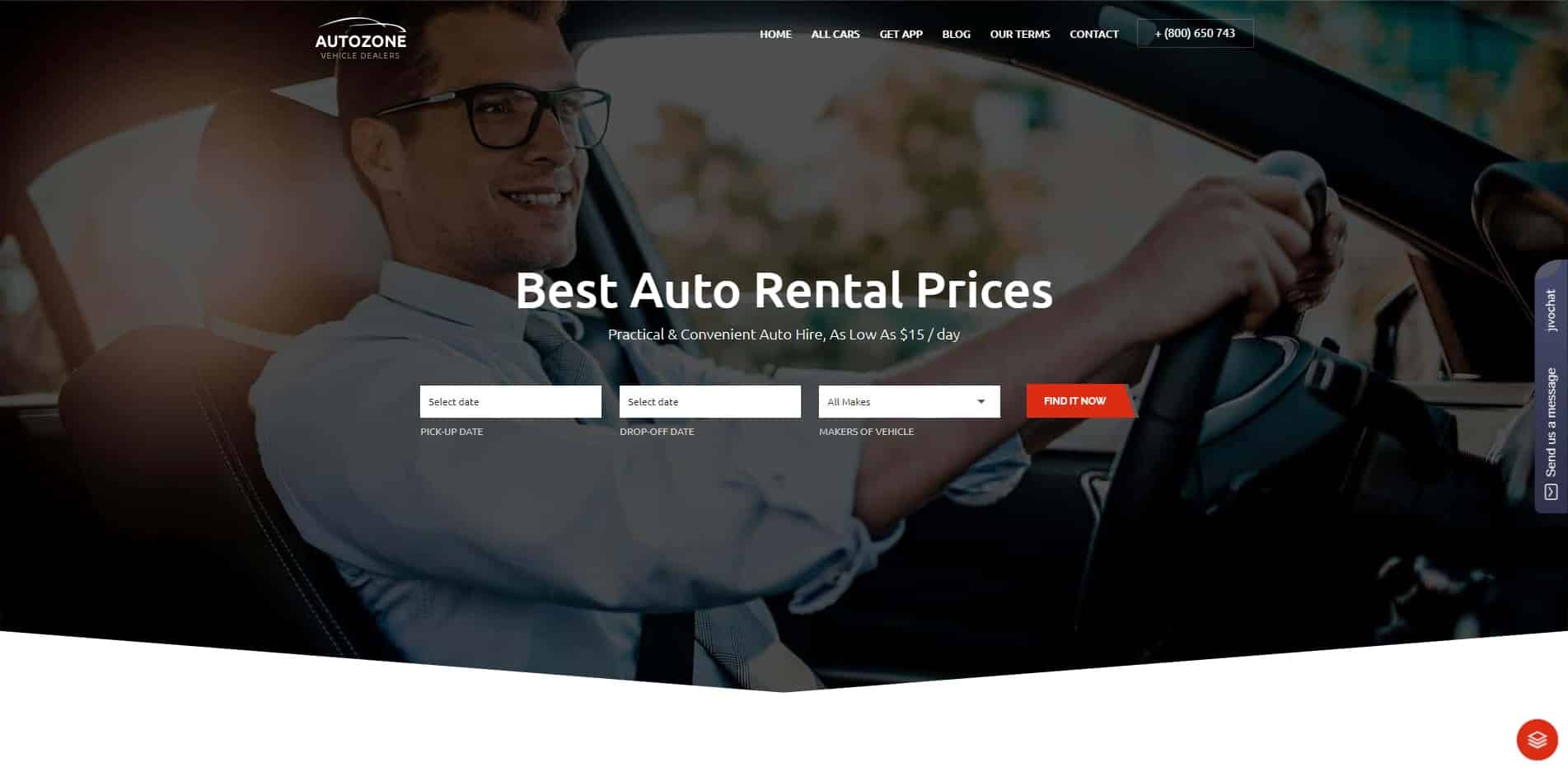 autozone car dealer website template