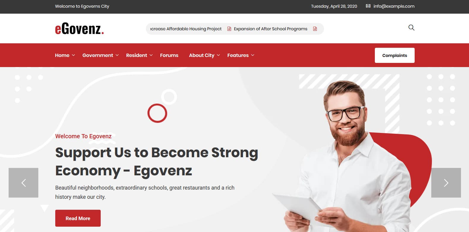 egovenz-political-website-template