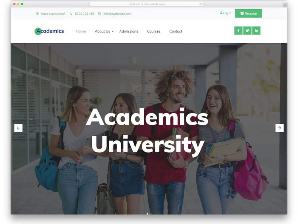 free-bootstrap-college-templates