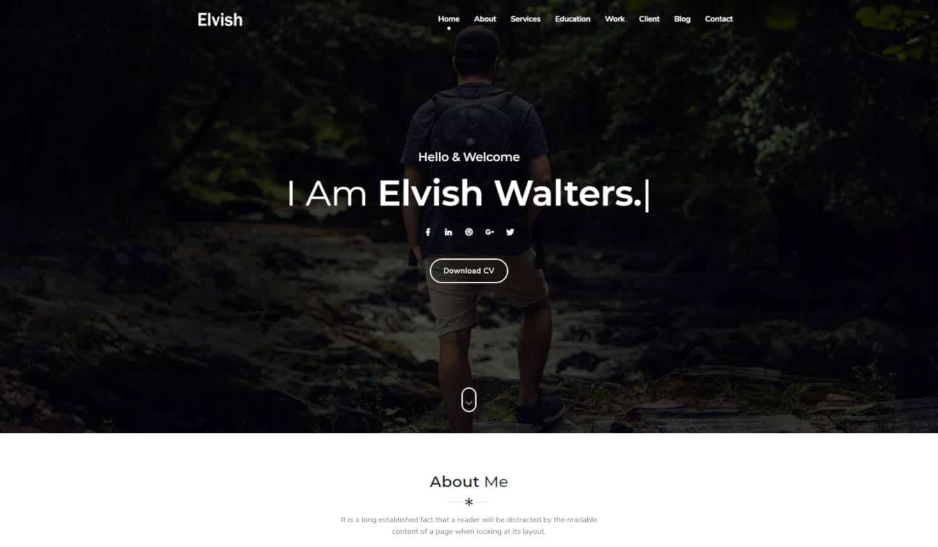 graphic design website templates elvish