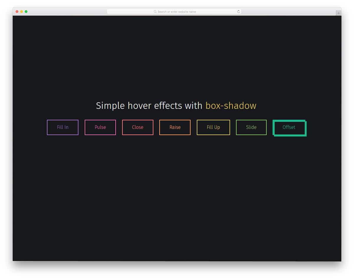 hover effects for links
