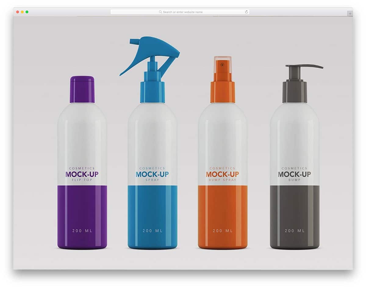 packaging mockups for cosmetic products