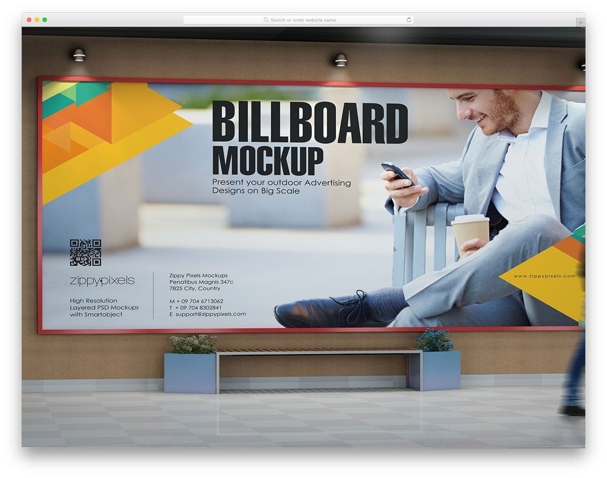 outdoor billboard mockup