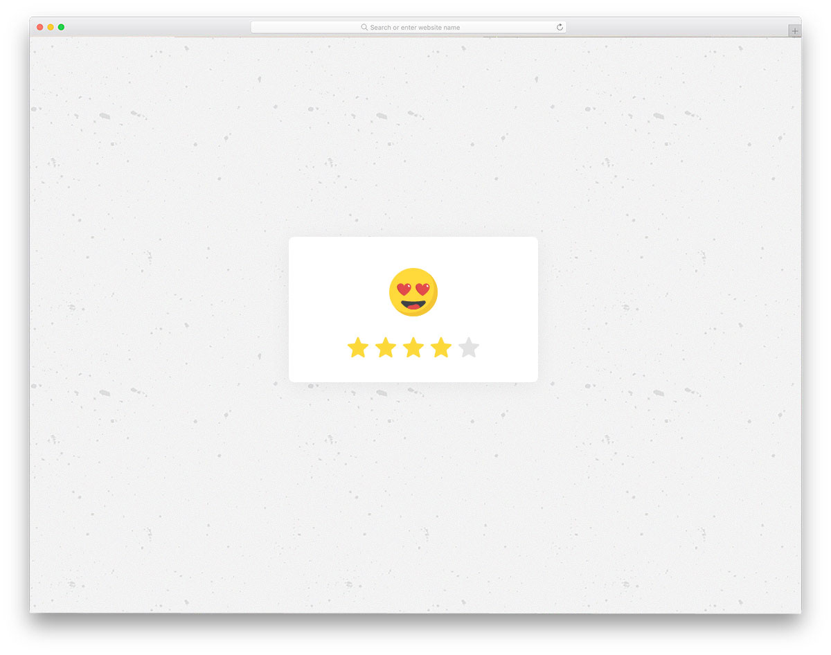 emoji-based star rating design