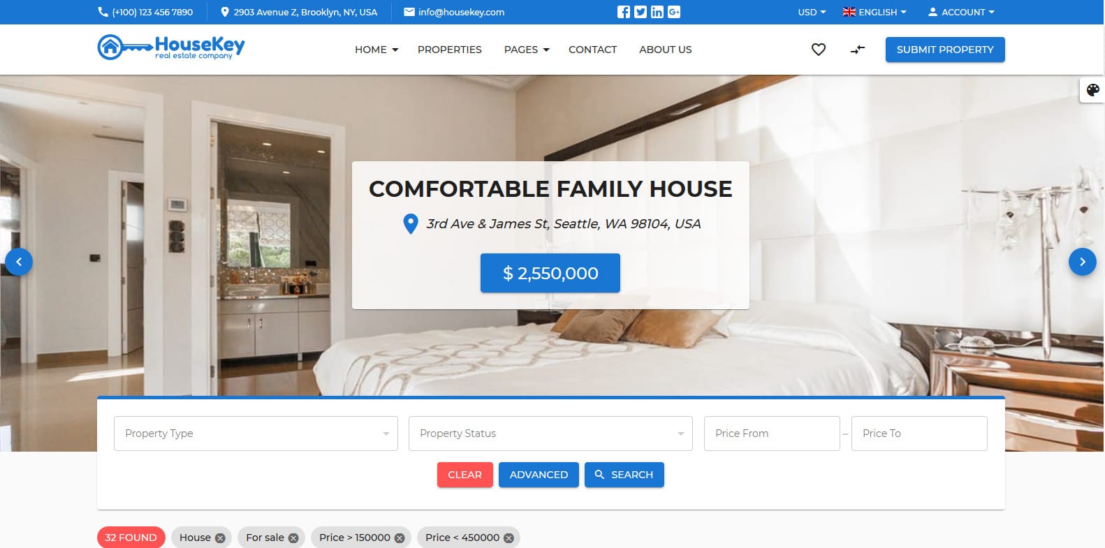 housekey-real-estate-website-template