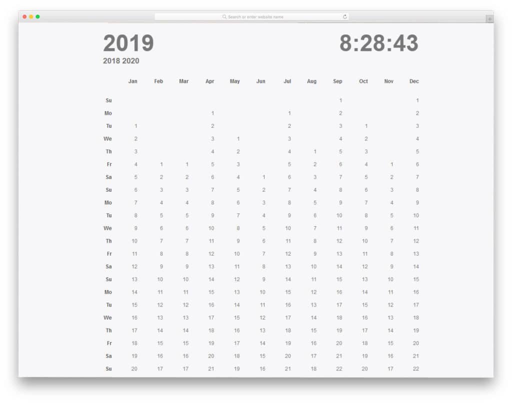 40 Best HTML Calendar Designs 2023 - uiCookies