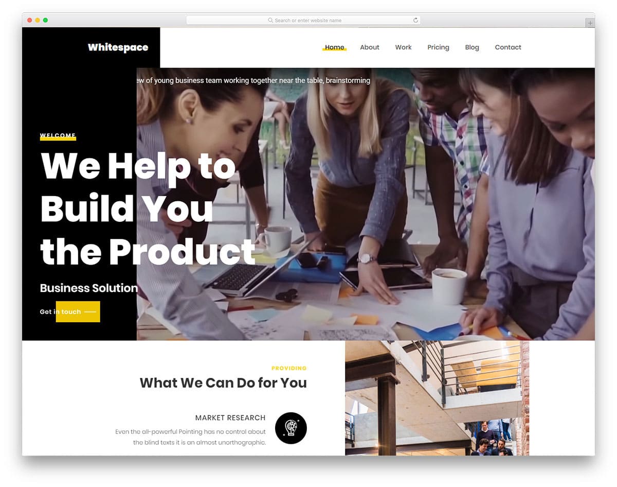 bold and creative website template