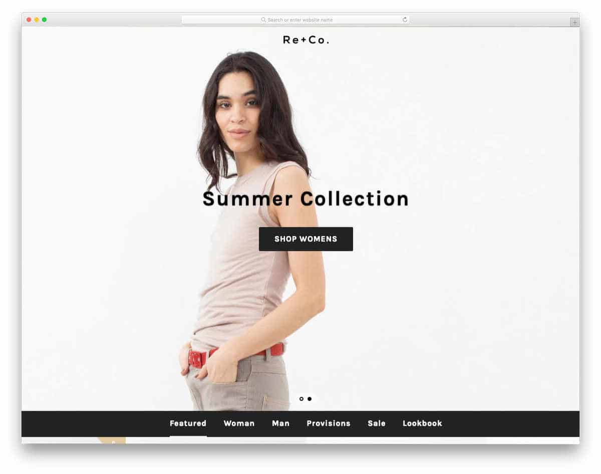 minimal Shopify themes with cool scroll effects