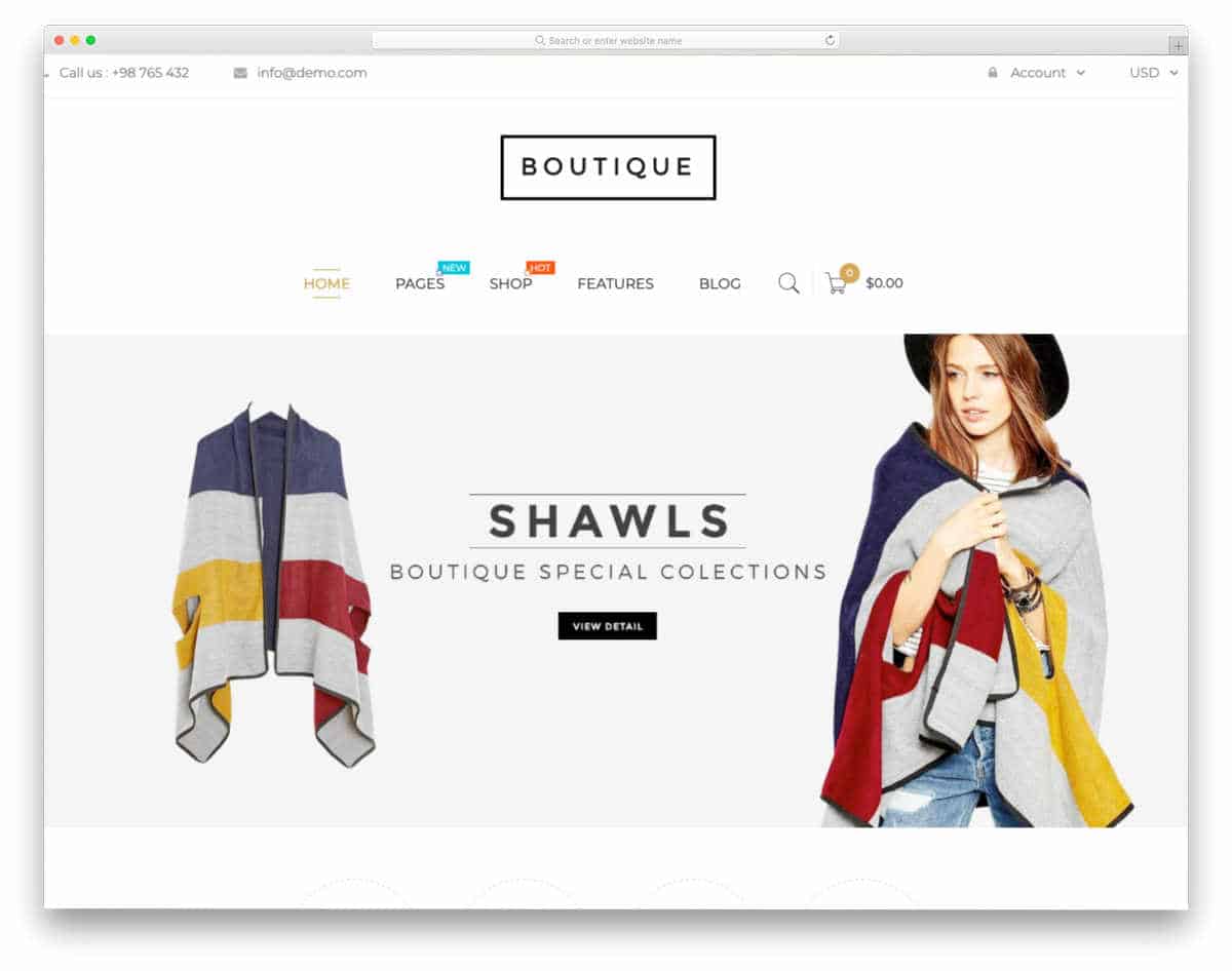 apparel store themes