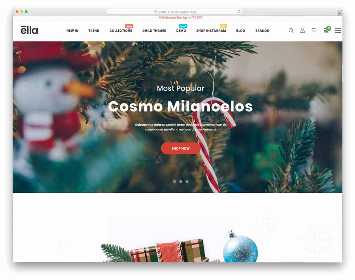 neat and clean landing page theme