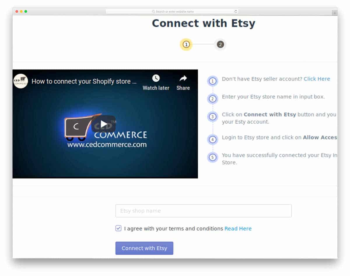 Etsy Marketplace screenshot