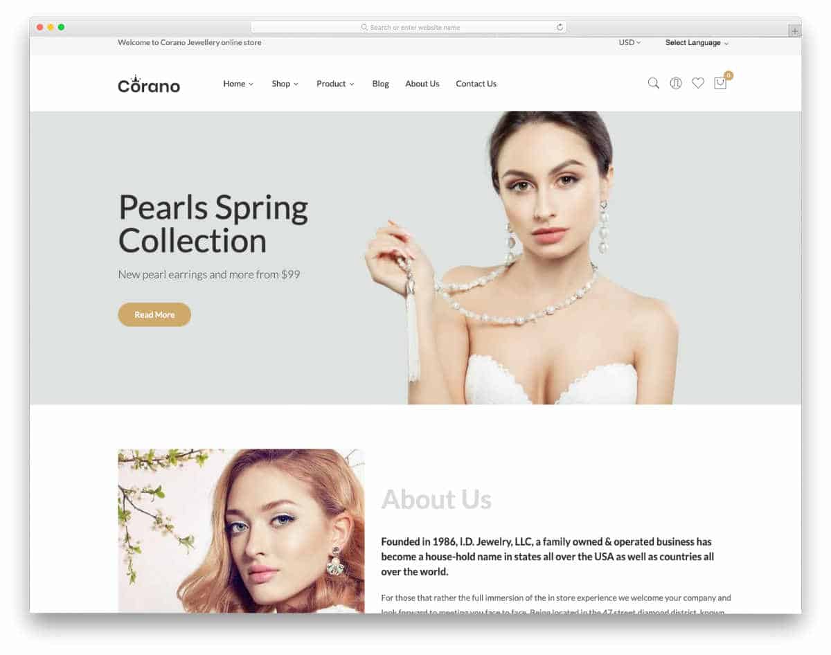 neat looking Shopify jewelry themes