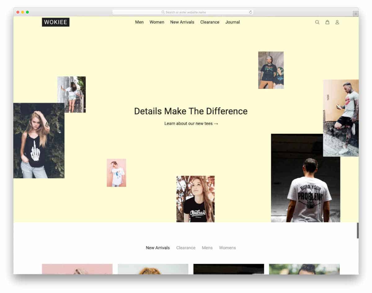 Shopify theme for t-shirts with multiple customization options