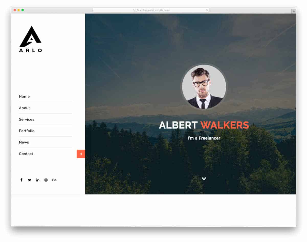 resume and personal website template
