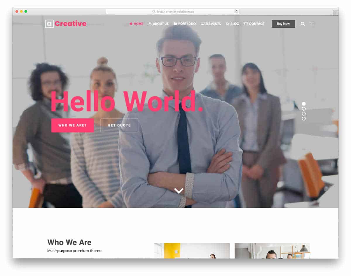 professional looking dynamic website templates
