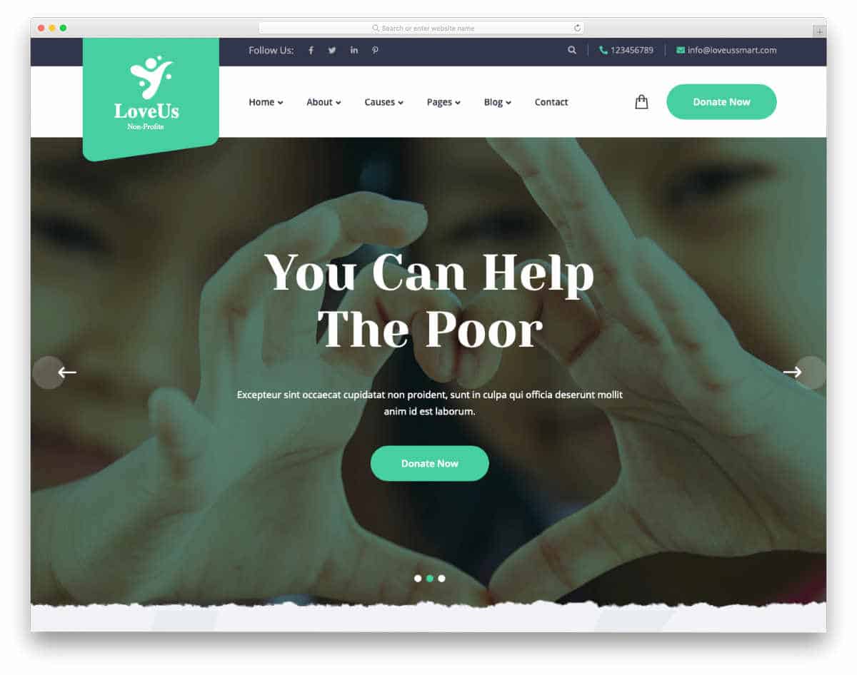dynamic website templates for charity websites