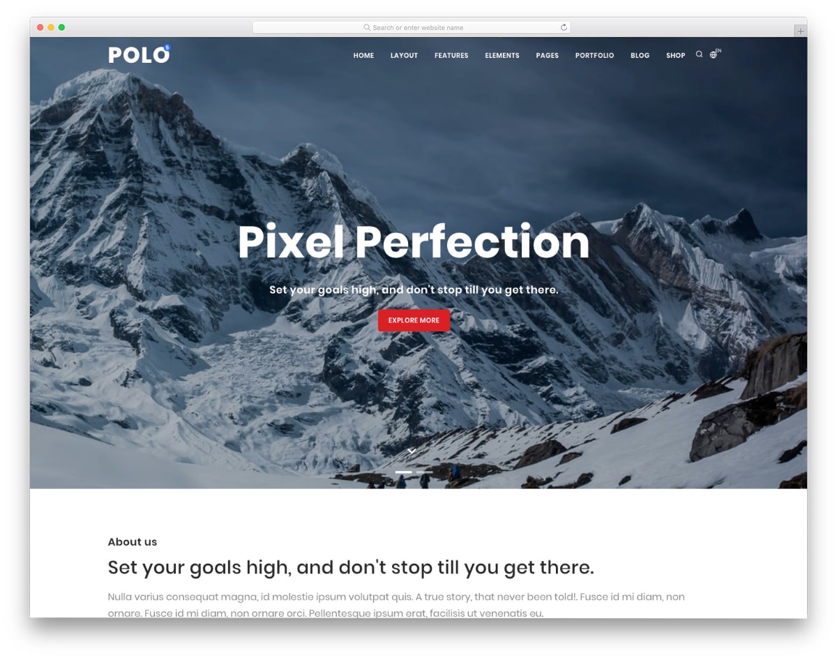 professional-looking html website template