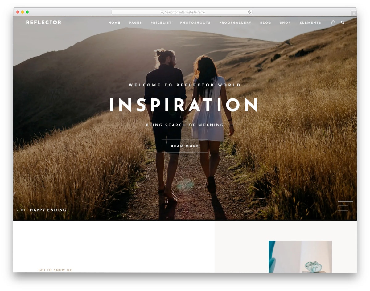 Wysiwyg Web Builder Templates for photography websites