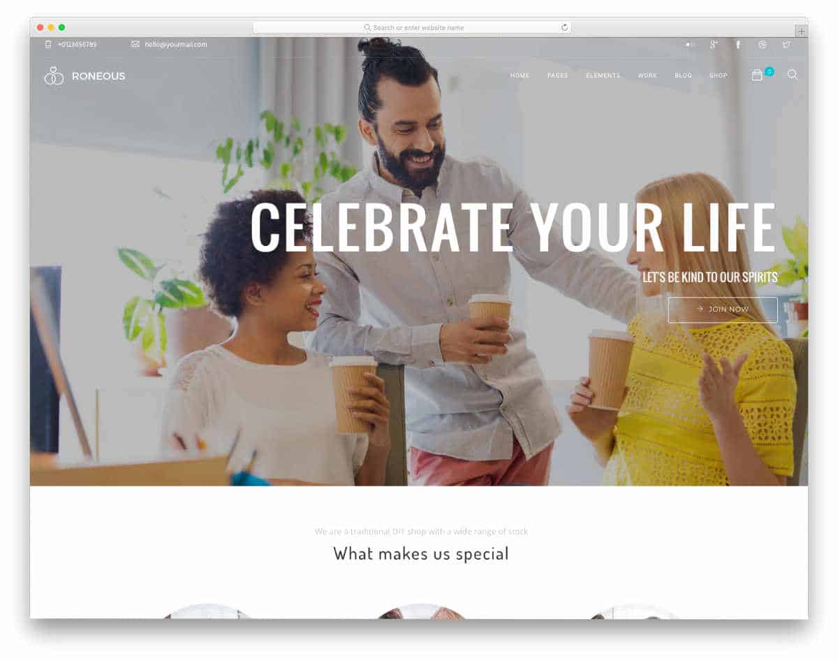 simple and interactive website template