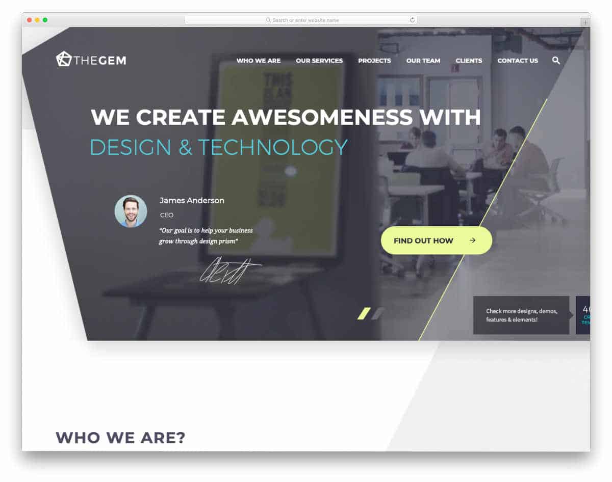 website template for various niches