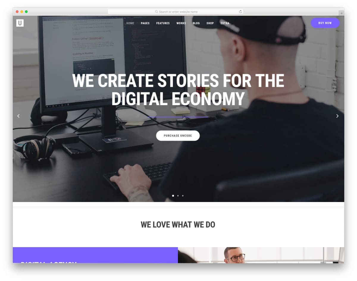 website template with multiple demos