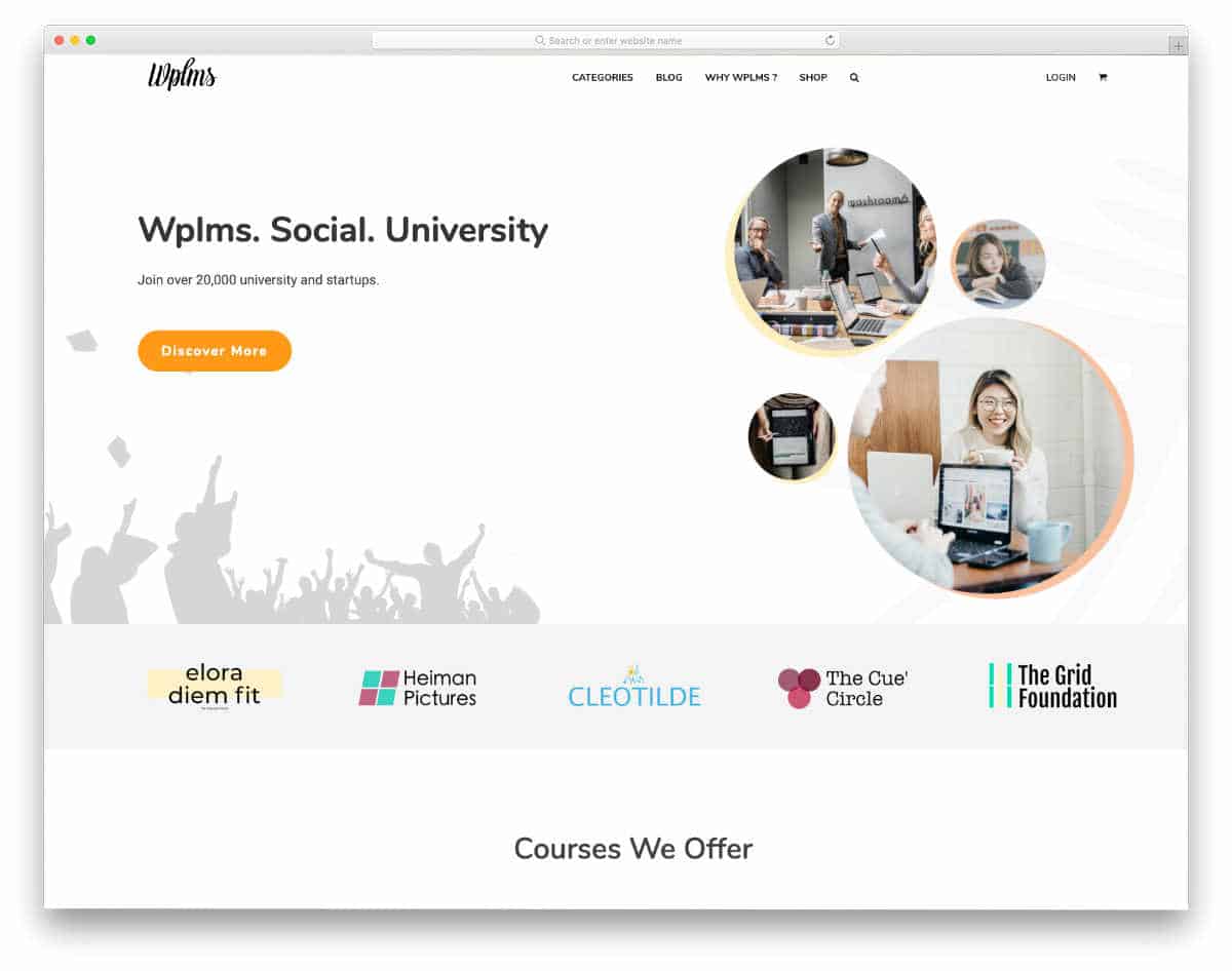 website template for educational institutions