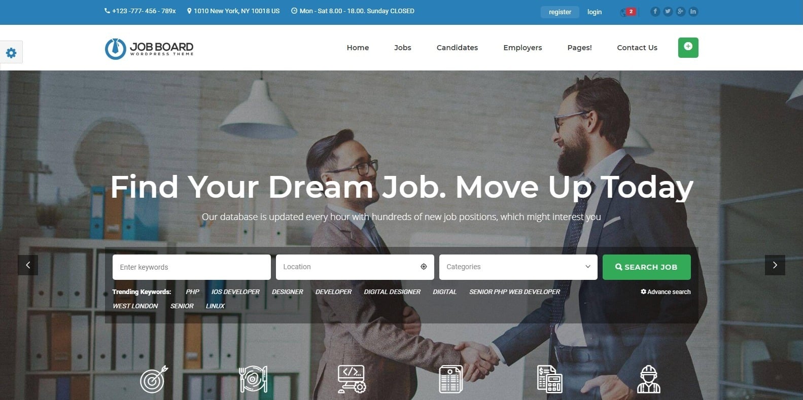 job-board-human-resource-website-template