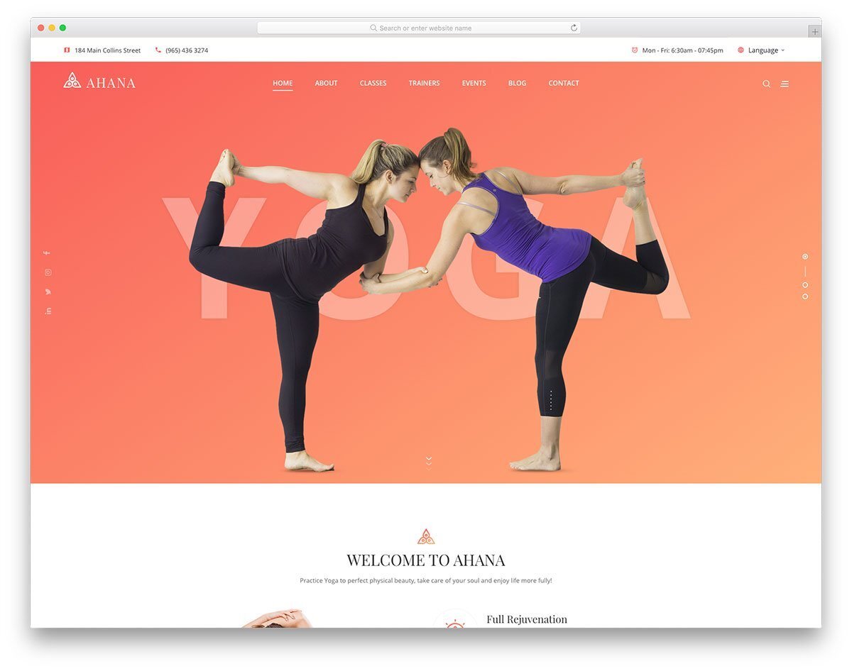 free simple CSS templates for yoga websites