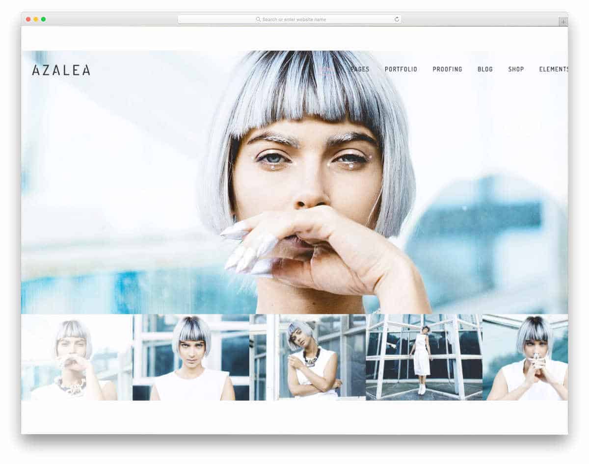 website template for fashion photograpers and videographers