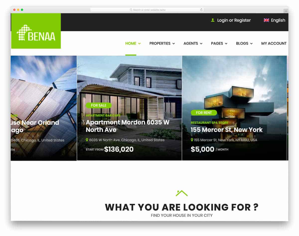 multipurpose real estate website template