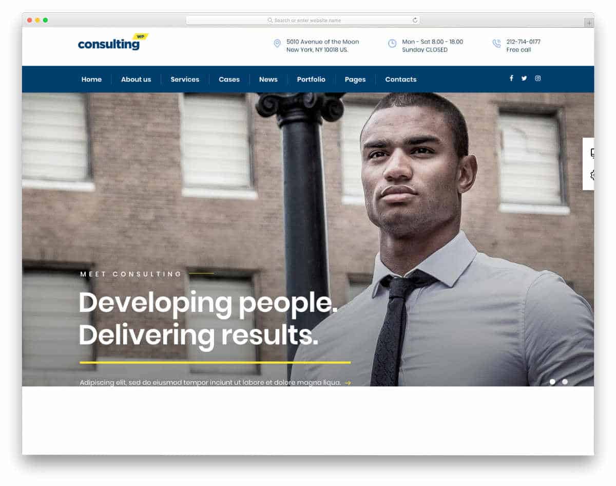 multipurpose consulting business website template