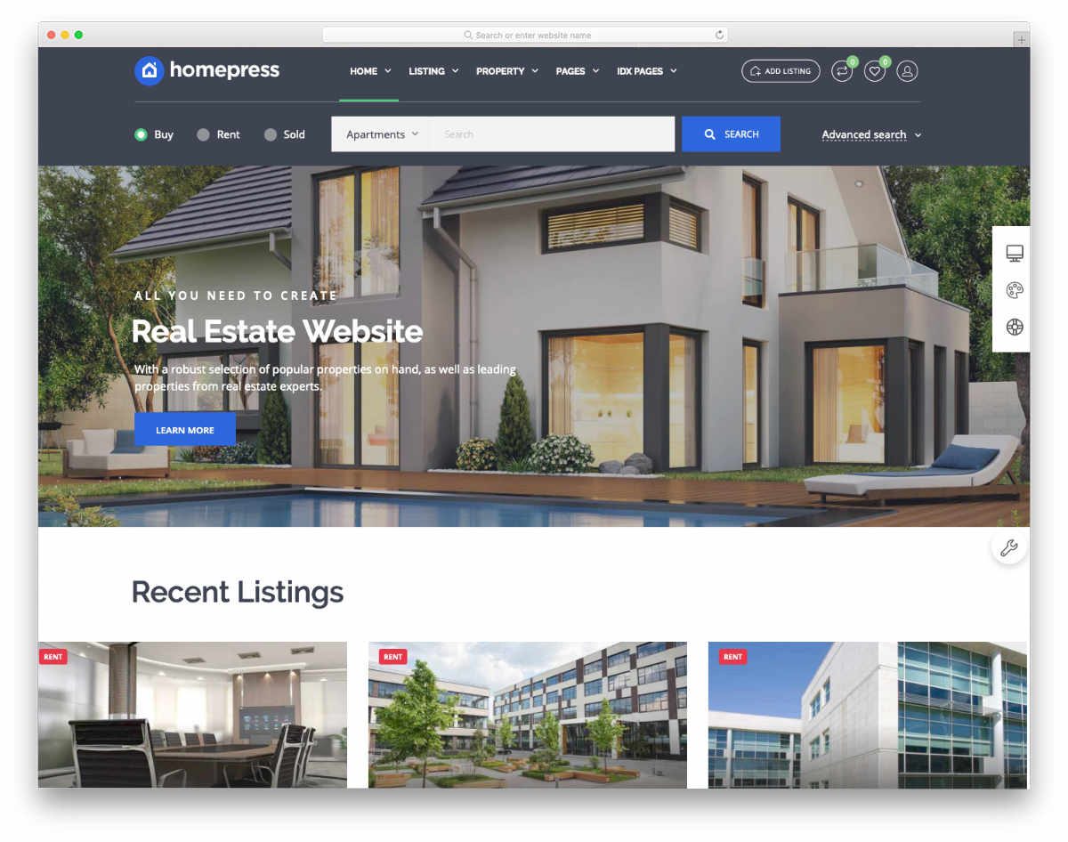 real estate investor templates and listing websites