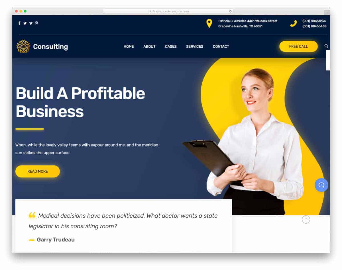 thoughtfully designed business website templates