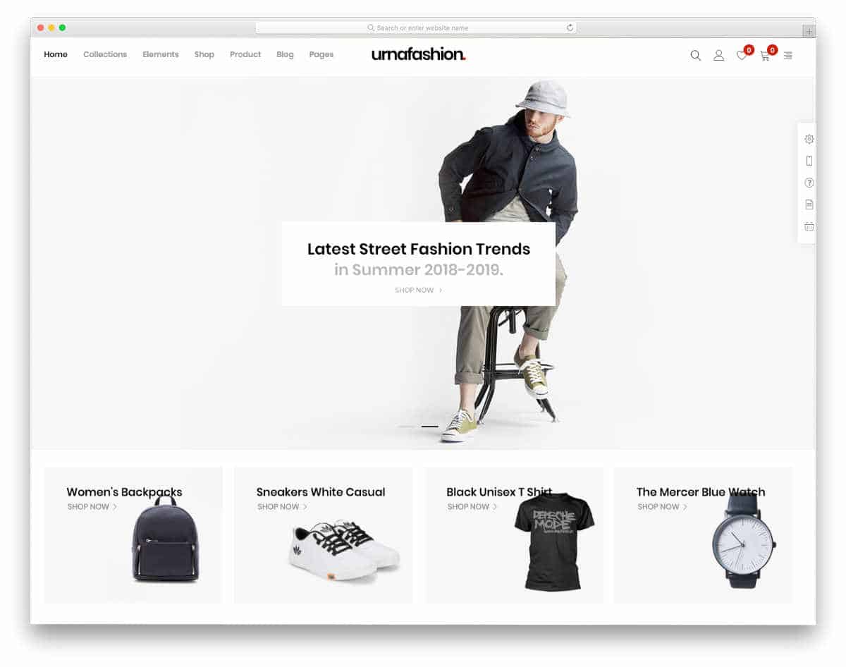 online store theme for clothes and apparels