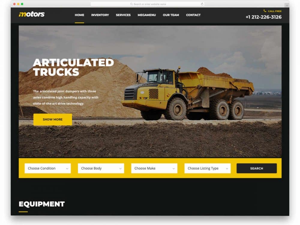 equipment-rental-website-template-featured-image