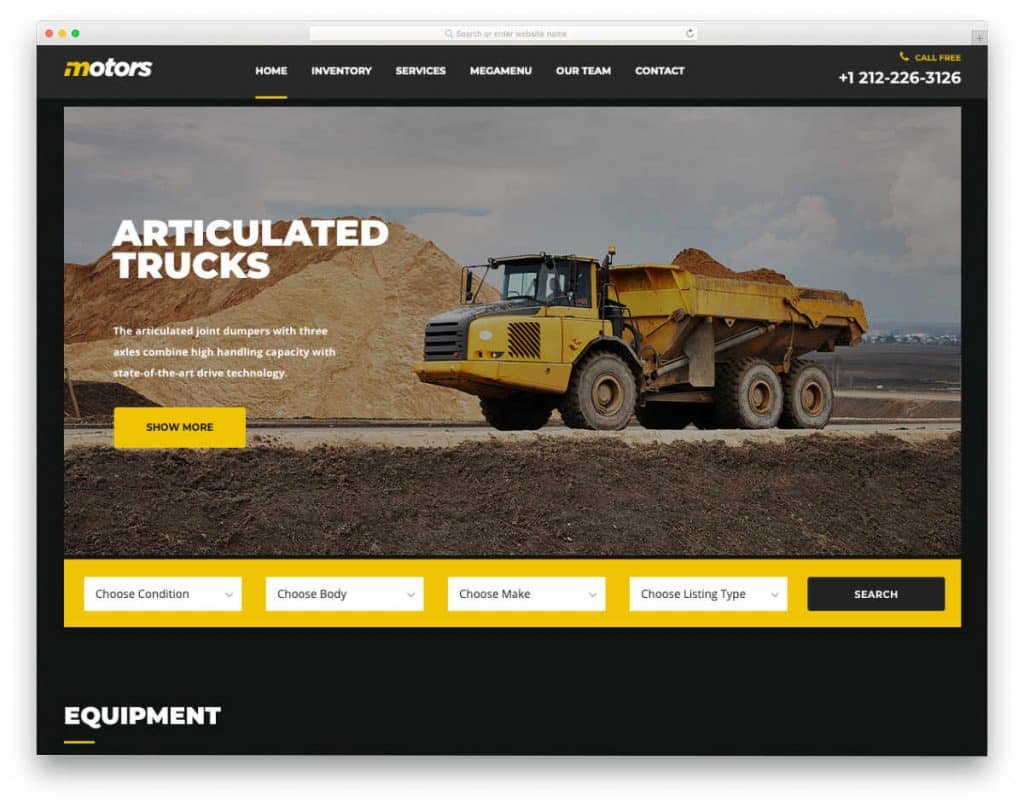 equipment-rental-website-template-featured-image