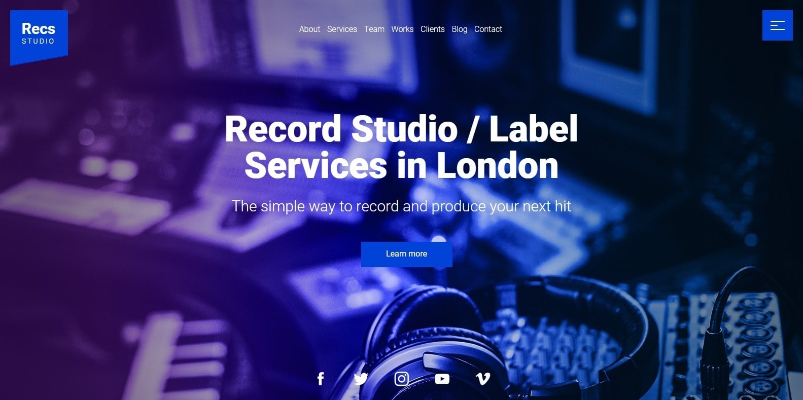 recording-studio-music-studio-website-template